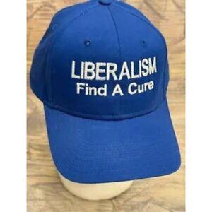 Otto Liberalism Find A Cure Blue Baseball Snap back Hat Cap OSFM NEW Democrat